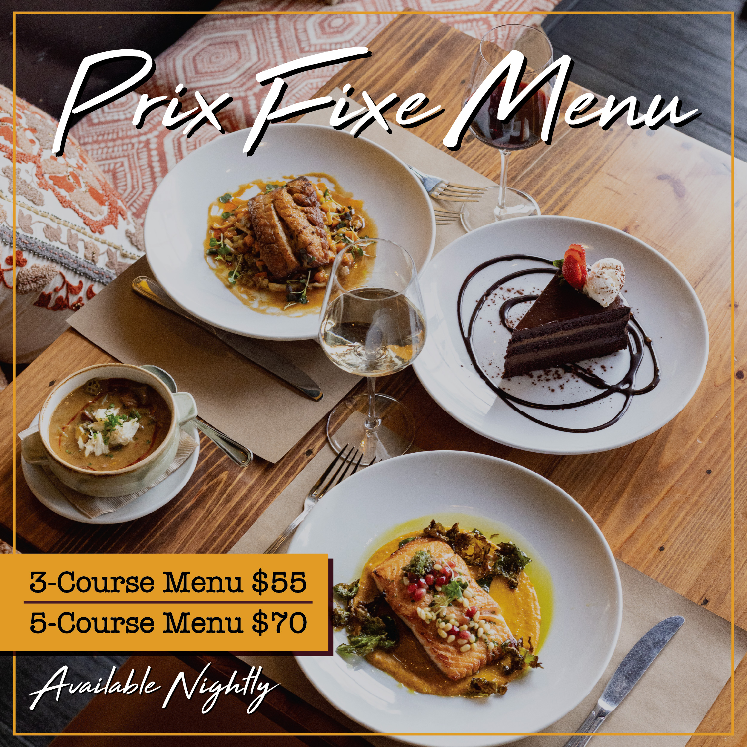 SA Prix Fixe Menu PopUp